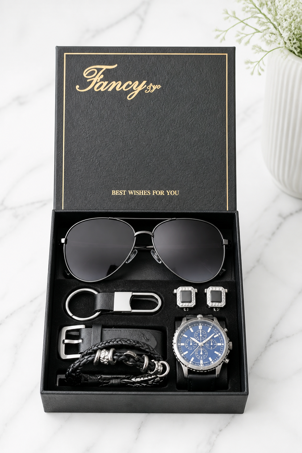 🎁✨ COFFRET HOMME ÉLÉGANT 5 EN 1