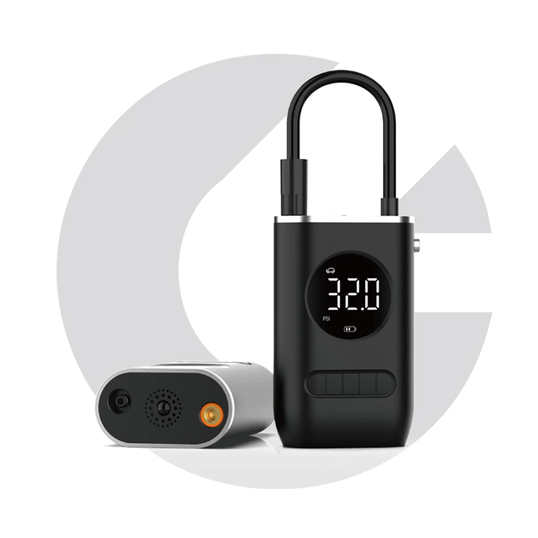 Compresseur d'air électrique numérique rechargeable 4000 mah