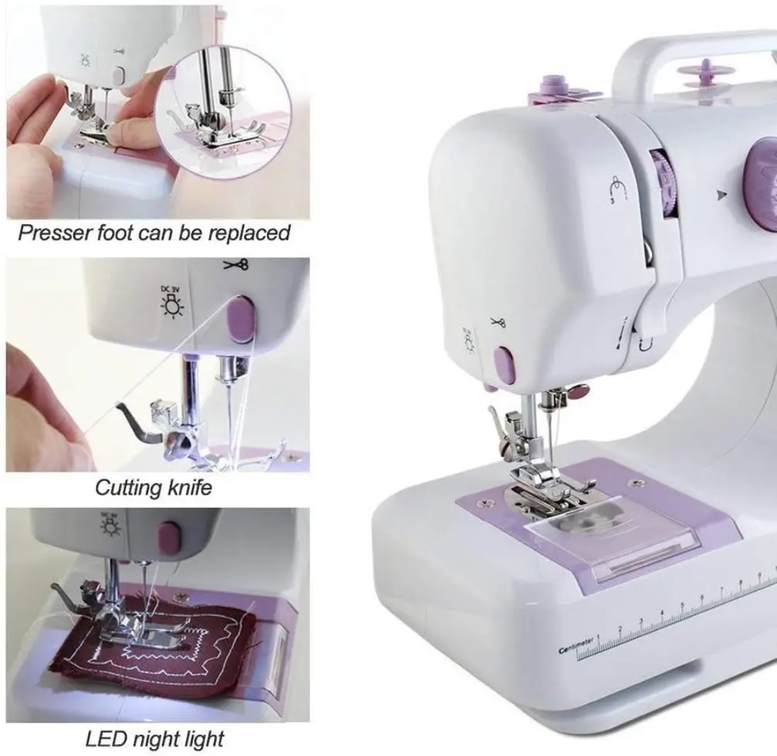 Machine à coudre électrique multifonction qui fait la broderie