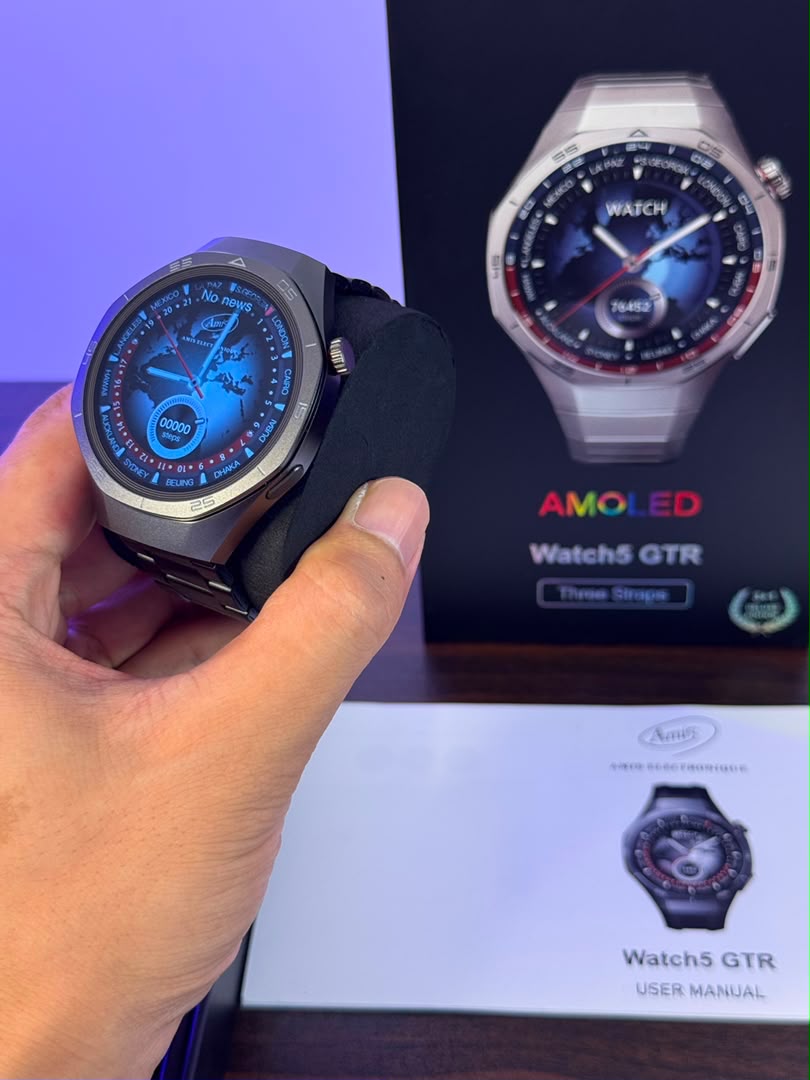Smartwatch watch5 GTR AMOLED. Élégance, performance et Connectivité au quotidien