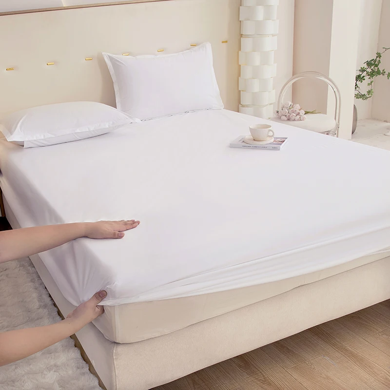 Drap housse imperméable avec 2 taies d'oreiller