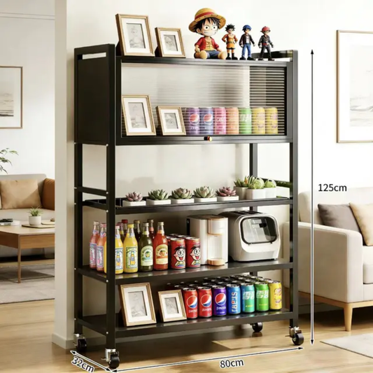 Range Versailles et accessoires 5 niveaux avec Anti poussière et roulettes