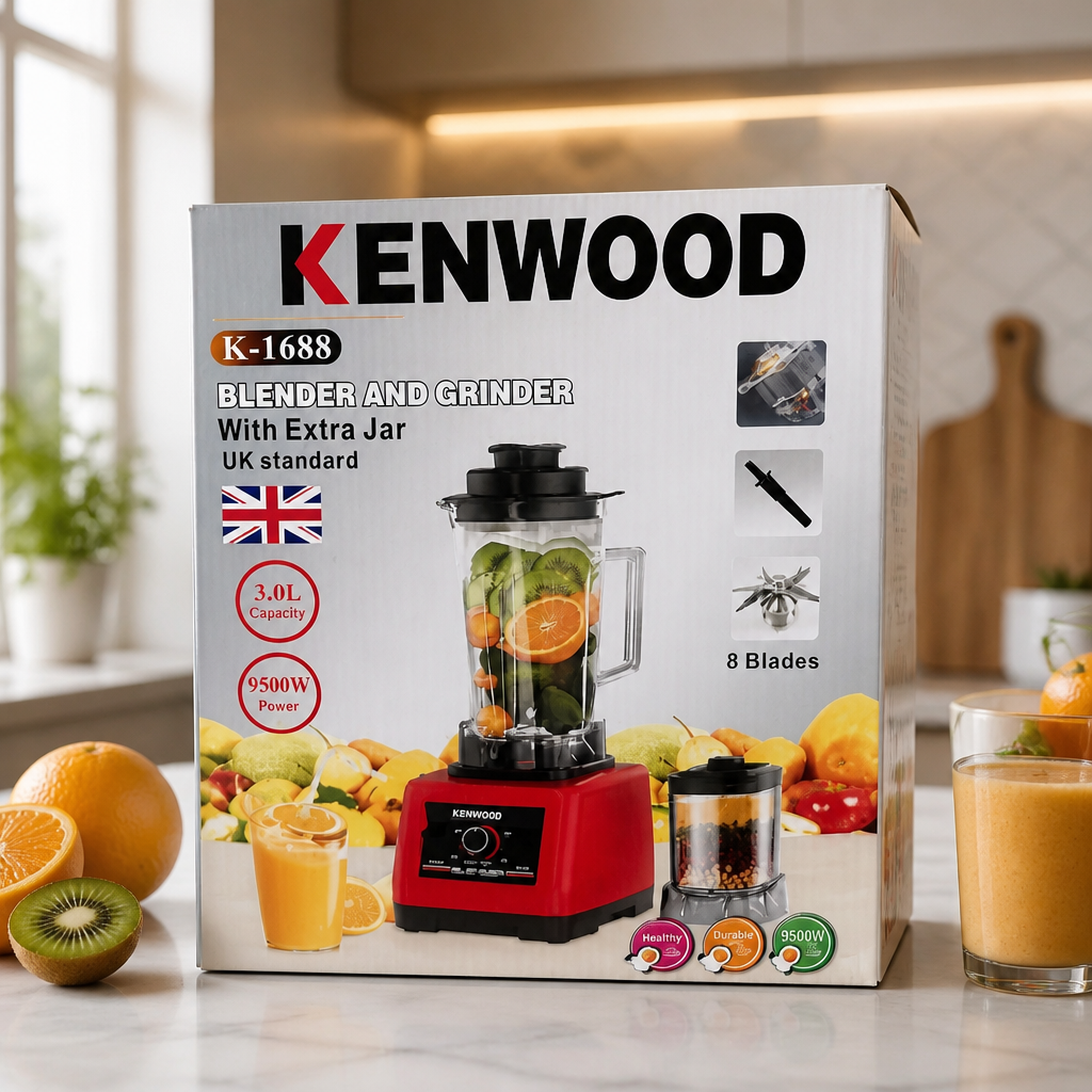 Blender sliver criest/ Kenwood multifonction 3L, 9500w