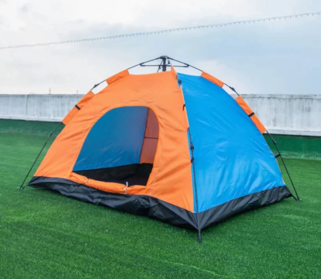 Tente de camping automatique 1 entrée 1 fenêtre 3 places