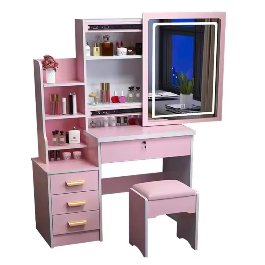 Coiffeuse de maquillage avec lumière