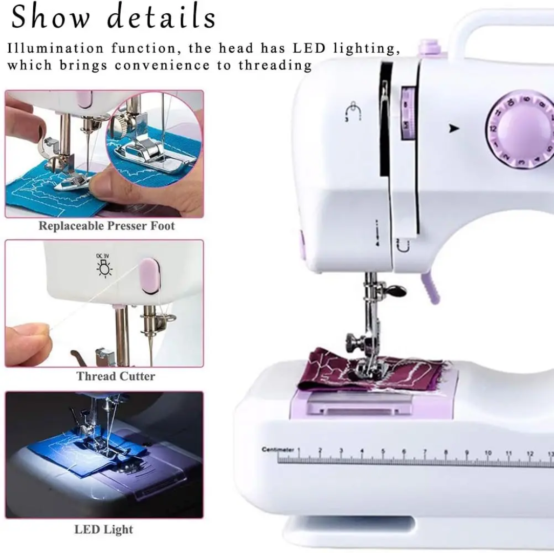 Machine à coudre électrique multifonction qui fait la broderie