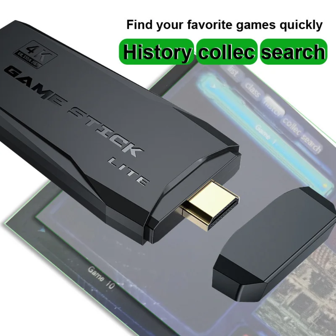 Mini console de jeux vidéo sans Fil HDMI avec 2 manettes