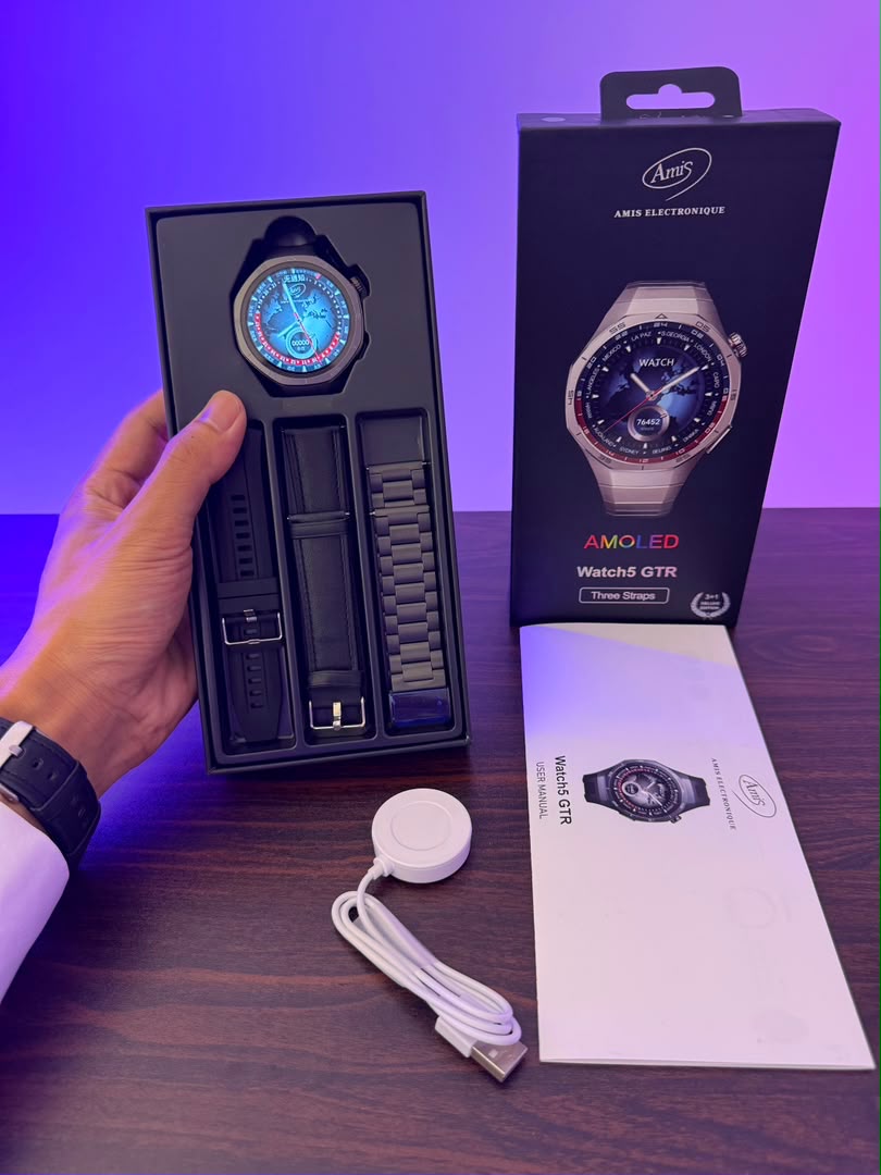 Smartwatch watch5 GTR AMOLED. Élégance, performance et Connectivité au quotidien