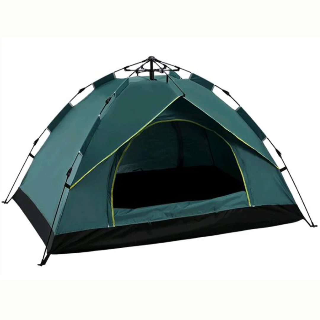 Tente de camping automatique double entrée 3 places