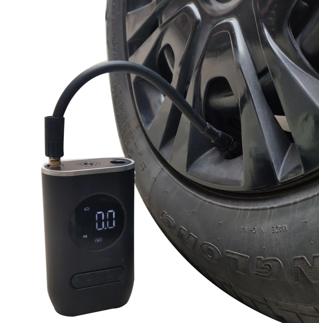 Compresseur d'air électrique numérique rechargeable 4000 mah