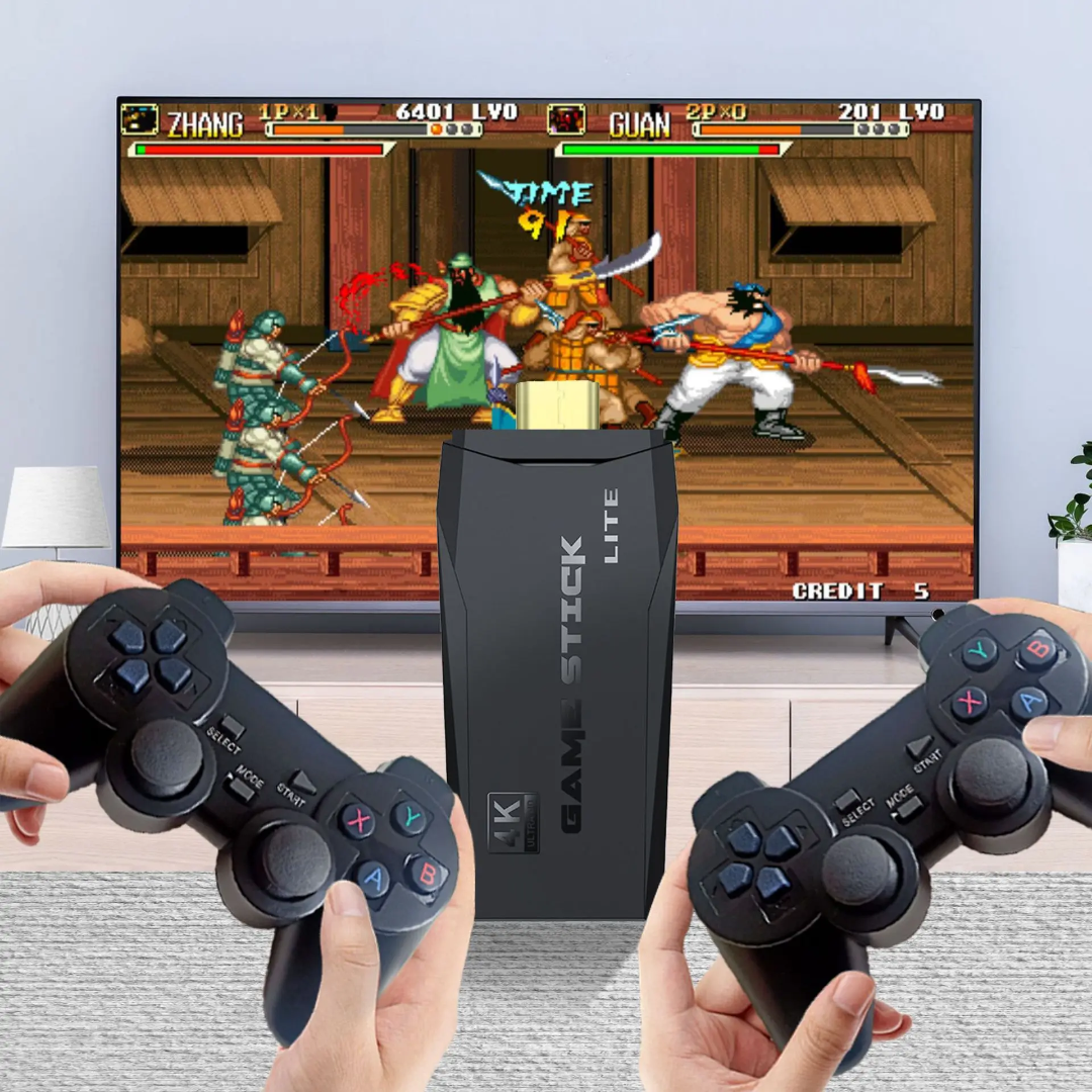Mini console de jeux vidéo sans Fil HDMI avec 2 manettes