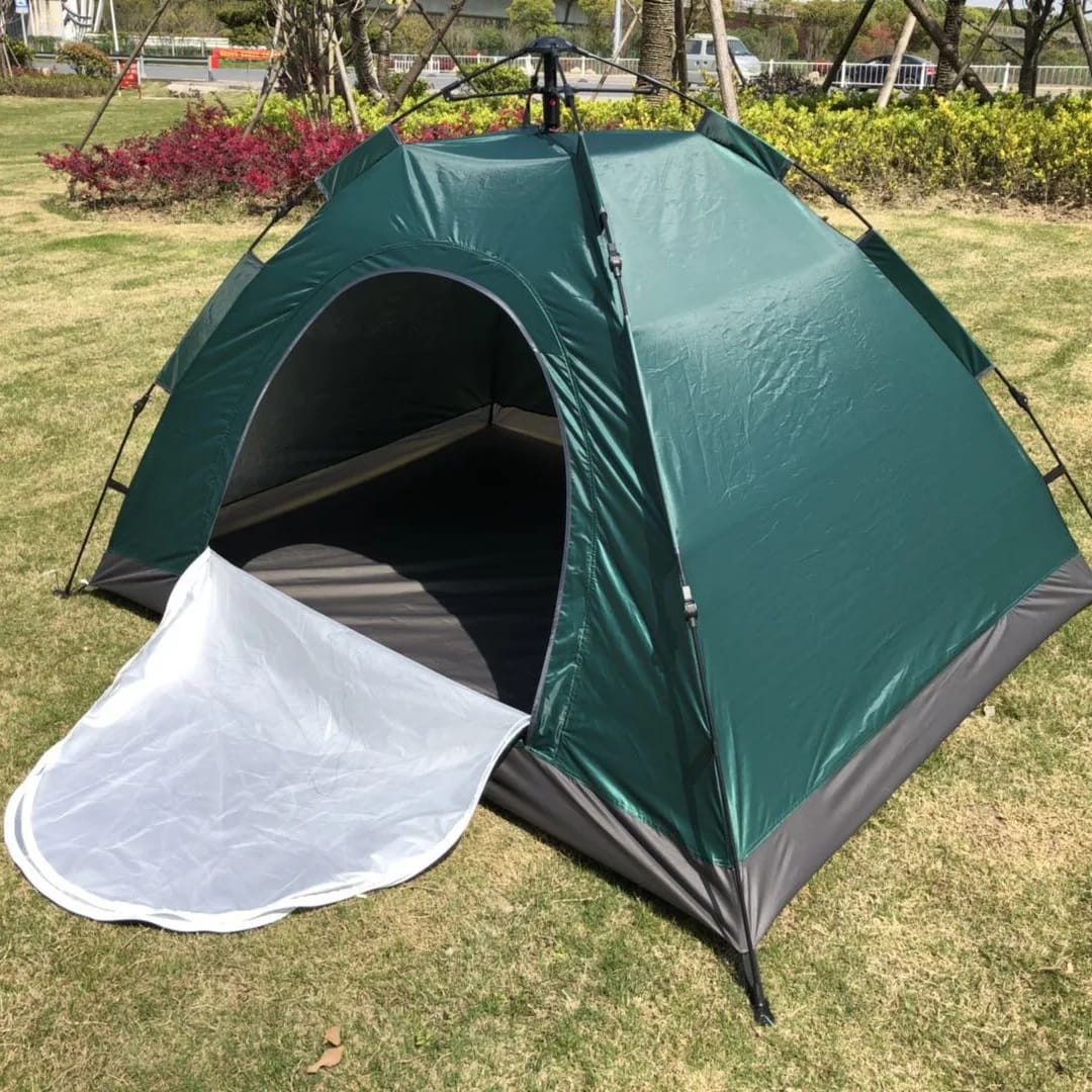 Tente de camping automatique 1 entrée 1 fenêtre 3 places