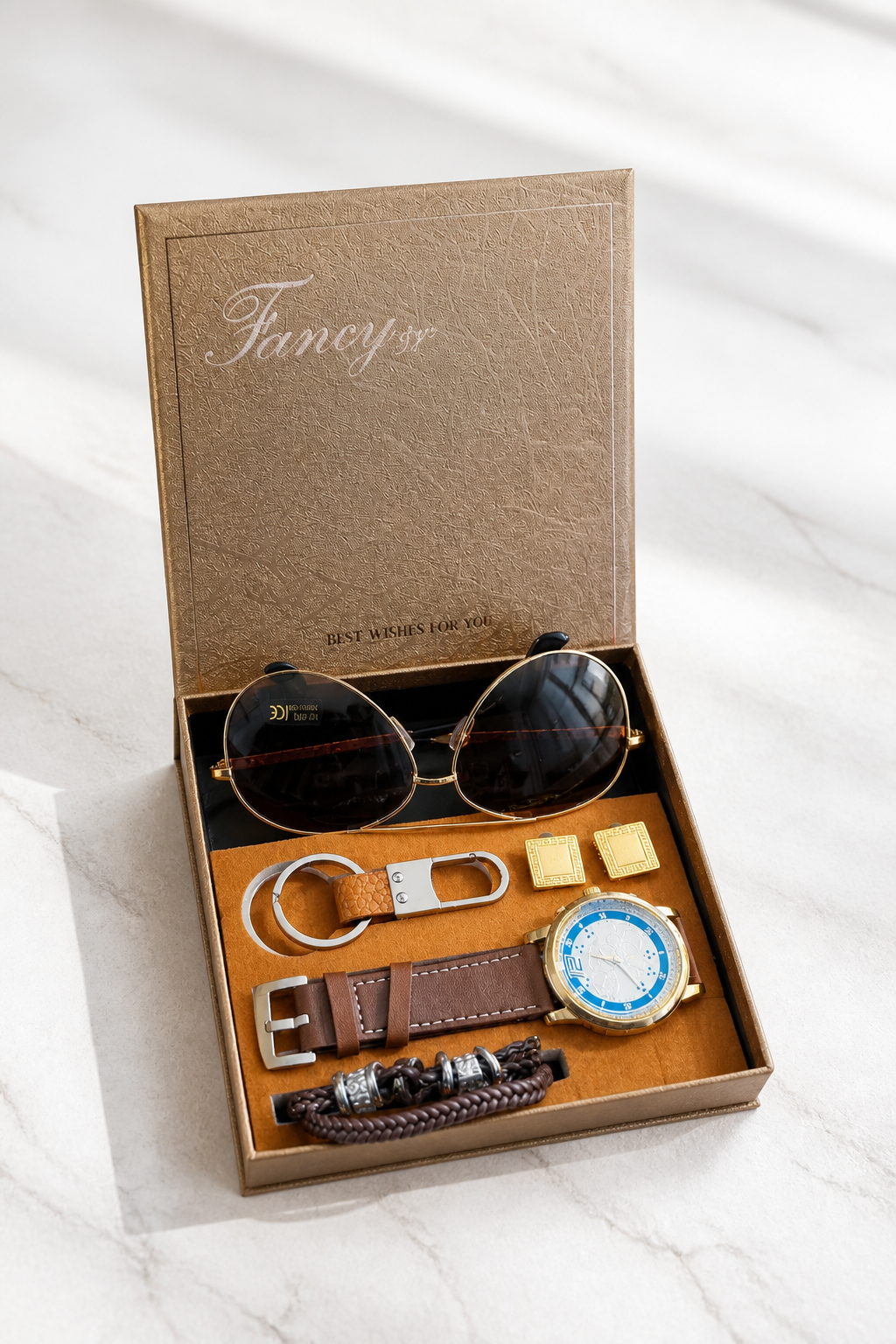 🎁✨ COFFRET HOMME ÉLÉGANT 5 EN 1