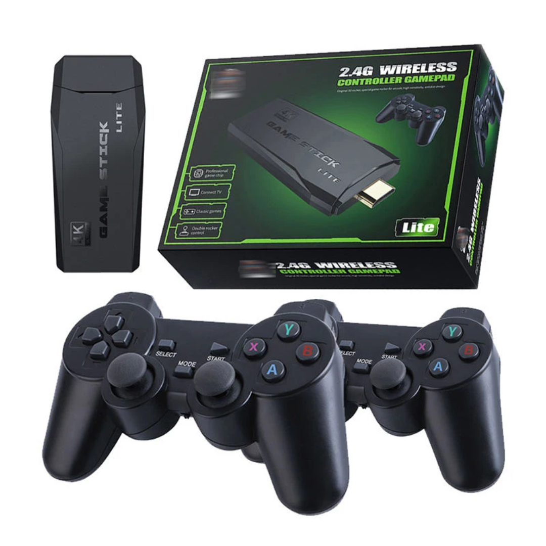 Mini console de jeux vidéo sans Fil HDMI avec 2 manettes