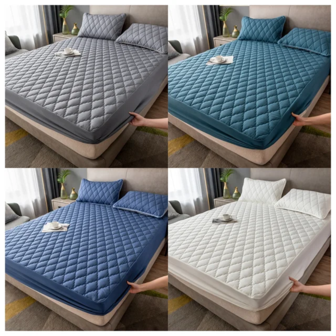 Drap housse imperméable avec 2 taies d'oreiller